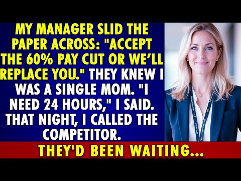 Manager cut my SALARY by 60%—I called the COMPETITOR that night. They’d been WAITING for me