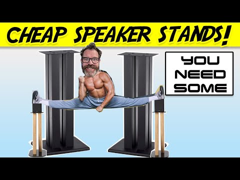 I was Dumb! Get some Cheap Speaker Stands!