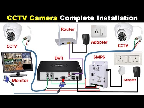CCTV Camera Complete Installation with DVR @The Electrical Guy