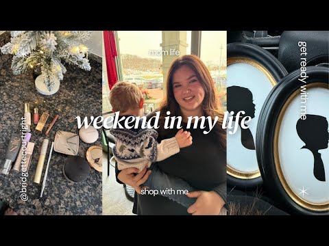 WEEKEND IN MY LIFE ✨ decorating, GRWM, shop with me, makeup routine, brunch, sahm days in my life