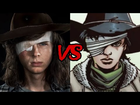 Comic Carl Grimes vs T.V. Carl Grimes