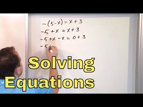 09 - Solving Multi-Step Equations in Algebra, Part 1 (Two Step Equations & Beyond)