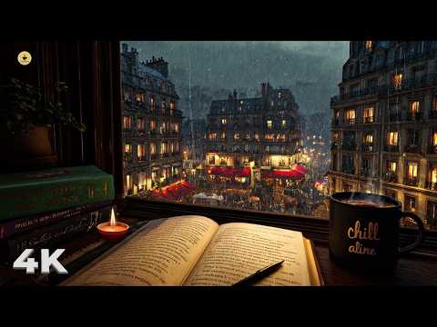 Smooth of Night Rain Jazz Exquisite Jazz Piano Music Calm Background Music for Relax, Chill, Read,