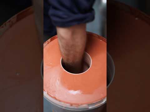 Dunking a Vase in Glaze