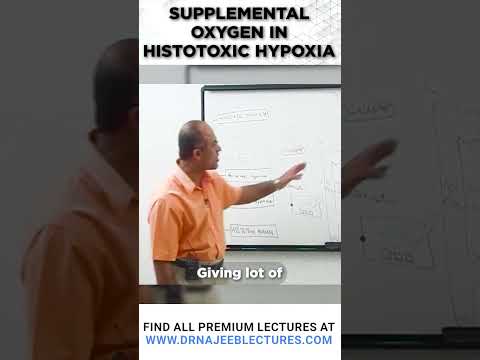 Supplemental Oxygen In Histotoxic Hypoxia #drnajeeb #drnajeeblectures #shortvideo