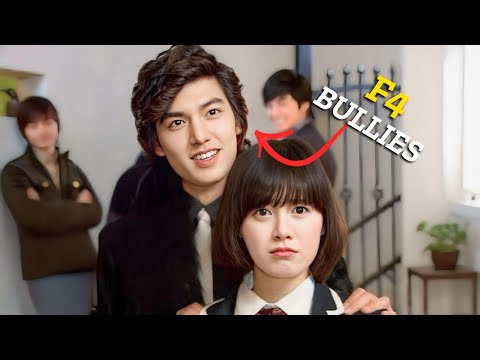 A Popular F4 Group Bullies a poor Girl in highschool but Two friends falls for her.