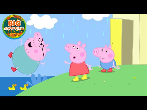 Peppa Pig Finds a GIANT Puddle! 🌧️ Rainy Day Adventure | Full Episodes | Cartoon for Kids | 20 Mins