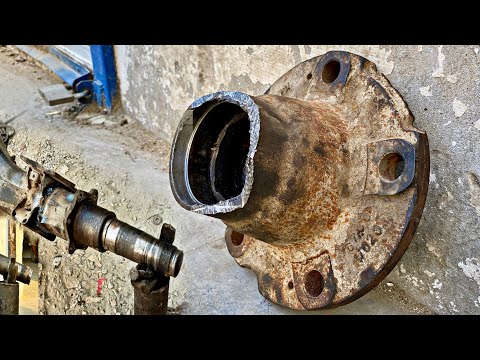Restored Beast – Broken Truck Hub &amp; Rear Axle Fully Rebuilt &amp; Revived from Scrap by Skilled Mechanic