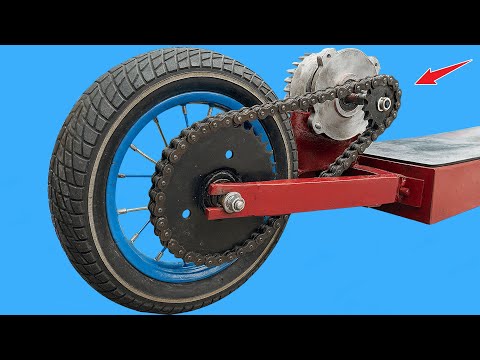 Never throw away your old broken bike! Build a powerful 36V 500W electric scooter at home now