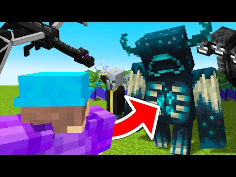 Fighting EVERY BOSS in Minecraft Hardcore!