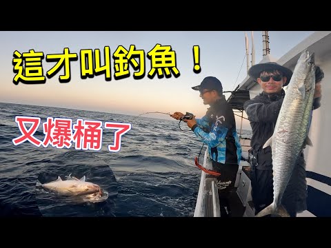 這才叫釣魚嘛！殺咬爆桶雙弓搶魚大作戰～土魠紅甘職人班 #赫馬士 #路亞 #職人 #船釣り