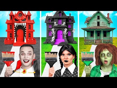 A Colorful House Challenge | Prank Wars by Challenge Fun