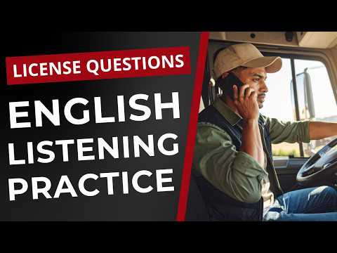 Can You Understand These 20 CDL License Questions? 🚚💬 English Listening Practice for Truckers