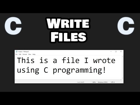 Write files using C programming in 5 minutes! ✍️