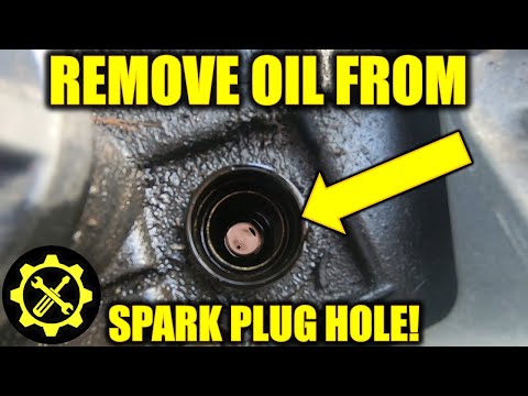 How to Remove Oil from Spark Plug Holes!!