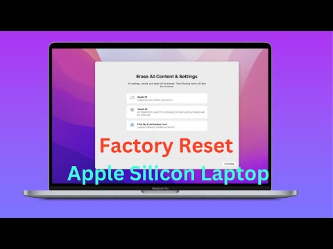 How to Factory Reset Apple MacBook Air M1 | Erase & Reset Apple Silicon M1 Laptop|