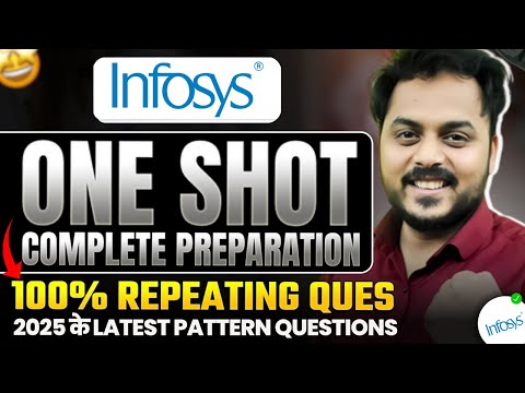 Finally Infosys 2025 Exam One Shot! 100% Repeated Questions | Guaranteed Selection (Latest Pattern)