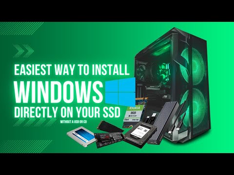 Easiest way to install windows directly onto your SSD without a flashdrive or CD.