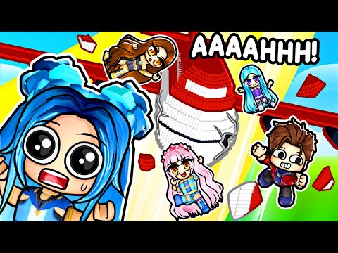 We Slide EVERYTHING Down A Hill In Roblox!