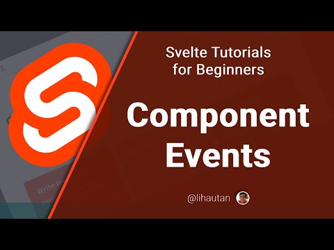 Svelte Tutorial for Beginners - Component Events [1/2]