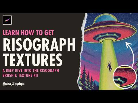 Learn the Process of Risograph Textures with the Risograph Brush & Texture Kit
