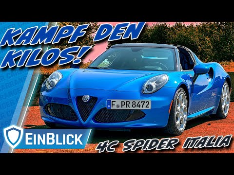 Jedes GRAMM zählt! Alfa Romeo 4C Spider Italia (2018) - Die Kunst des Verzichts