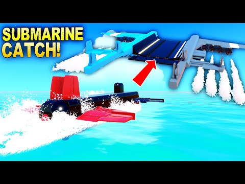 Catching a SUBMARINE MID-AIR with a FLYING RUNWAY