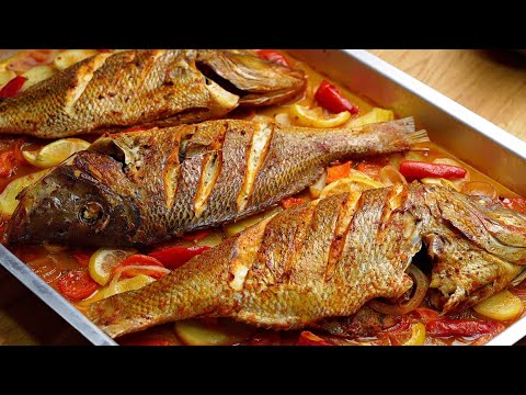 Grilled fish with a special seasoning 🐠 with yellow fish rice and sauce