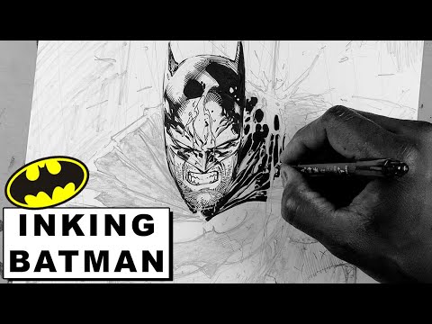 Beginner Inking Tips - Drawing Batman