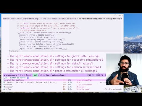 Emacs: modern minibuffer packages (Vertico, Consult, etc.)