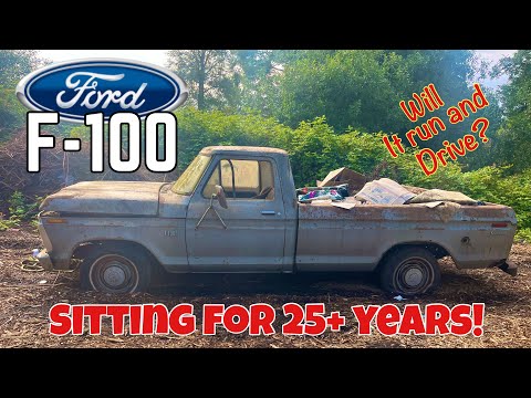 Neglected Ford F-100! Will it Run and Drive home after 25 years?