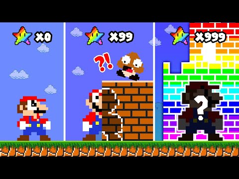 Mario Evolution but Every Seed Makes Mario Invisible | ADN MARIO GAME