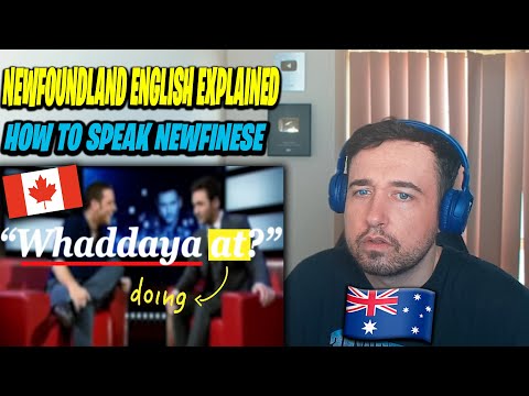 Australian Reaction to Newfoundland English Explained - How to Speak Newfinese | Canadian Accent