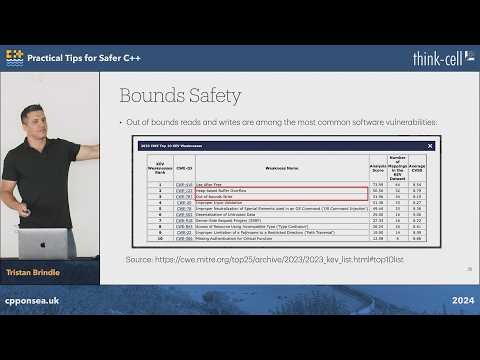 Practical Tips for Safer C++ - Tristan Brindle - C++ on Sea 2024