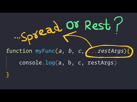Javascript Rest Parameter and Spread Operator #javascript #coding #programming