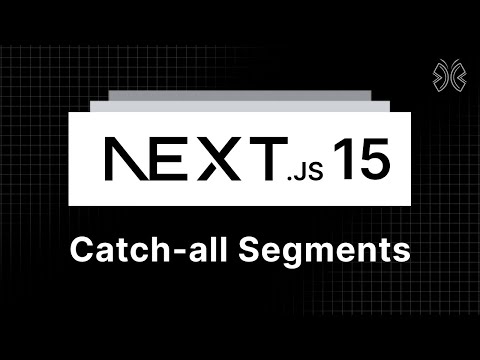 Next.js 15 Tutorial - 9 - Catch all Segments