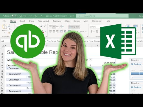 Create EPIC pivot tables from Quickbooks Data