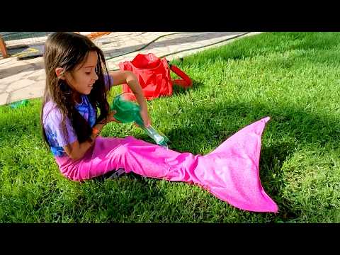 La sirena está atrapada en la piscina tóxica con un cocodrilo! 🐊🧜♀️ ¡Hay que rescatarla!