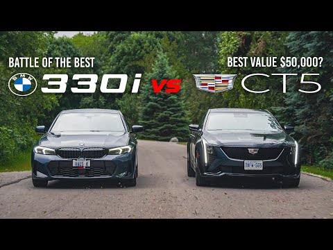 2025 BMW 330i M Sport vs Cadillac CT5 Sport // Which is the Best Luxury Sports Sedan for $50K?