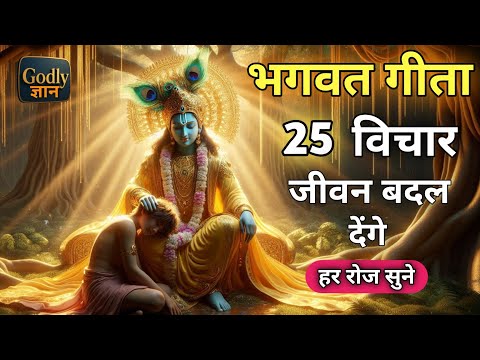 संपूर्ण गीता सार के 25 विचार | Shrimad Bhagwat Gita Saar 25 Vichar | भगवत गीता ज्ञान | Krishna Vani