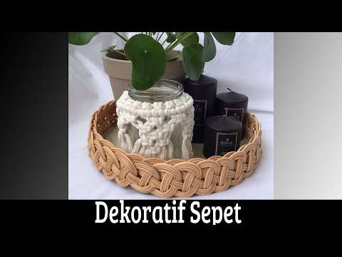 Dekoratif Rattan Tepsi | Dekoratif Rattan Tepsi | Bambu Tepsi | #diy| Декоративный поднос из ротанга