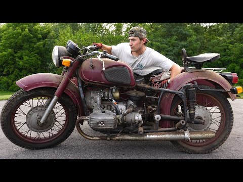 Rare Russian Military Motorcycle Sat 30+ Years Untouched
