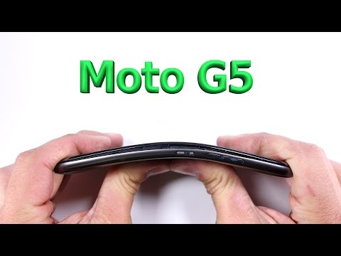 Moto G5 Durability Test - Scratch and Bend tested