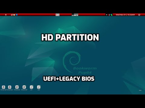 Universal HD partition: boot from UEFI or legacy bios