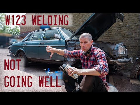 Mercedes W123 welding and rust. Its not good