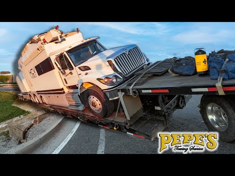 60,000lb X-RAY Truck Almost Flips Over!