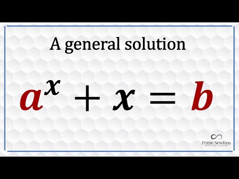 a^x + x = b ( a general formula)