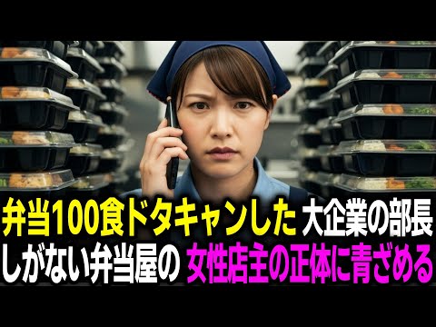 「ごめん、100食全部キャンセルで」弁当をドタキャンした大企業の部長→弁当屋の店主の正体に凍りつく