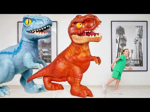 🦖🏠 Vinyago vya Dinosaur Vinakuwa Hai Nyumbani kwa Stephi!