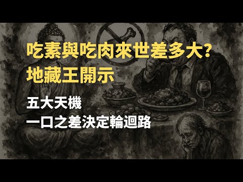 吃素與吃肉來世差多大？地藏王開示「五大天機」｜一口之差決定輪迴路